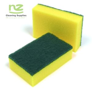 AQUA FOAM SPONGE/SCOURER,GREEN YELLOW