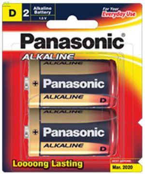 D SIZE BATTERY  ALKALINE 2PK