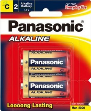 C SIZE BATTERY ALKALINE 2PK