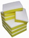 AQUA FOAM SPONGE/SCOURER WHITE/YELLOW